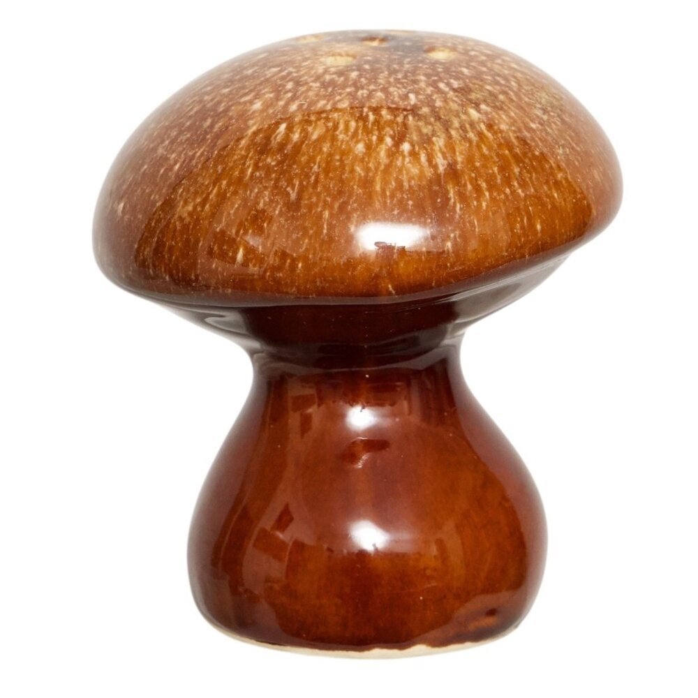 Vintage Hull Pottery Salt Shaker Brown Retro Ceramic